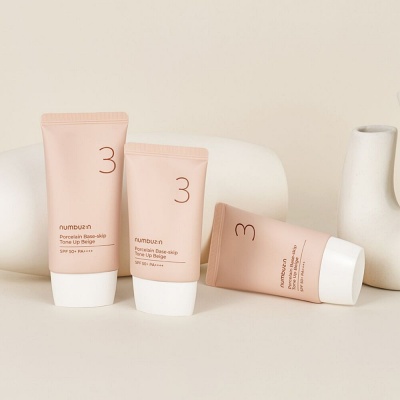最新人気 No.3 Numbuzin Porcelain 50ml Beige Up Tone Base-skip リール